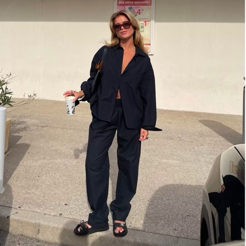 Djerf Avenue Breezy Pants Black XXS